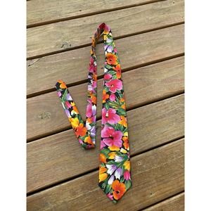 NWT Tango By Max Raab Men's Floral Tropical Neck Tie Cotton USA Made M26
